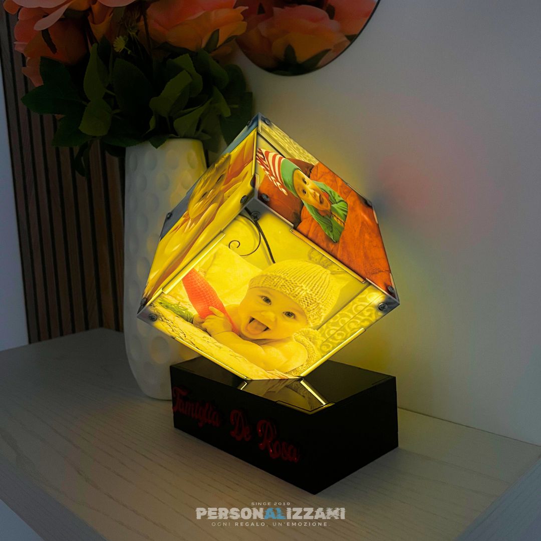 Cubo in Plexiglass Personalizzato con Foto